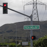 tech nology sign